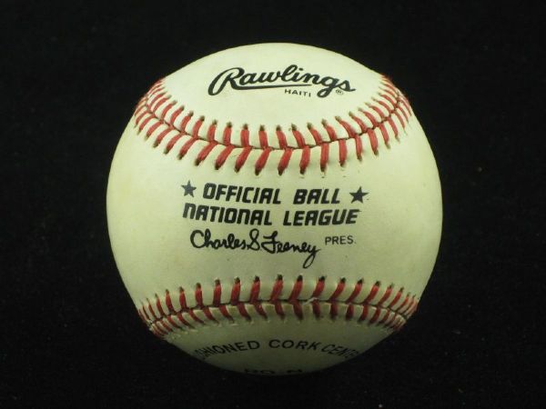 LUKE APPLING Single Signed ONL Baseball  (d.1991) HOF White Sox