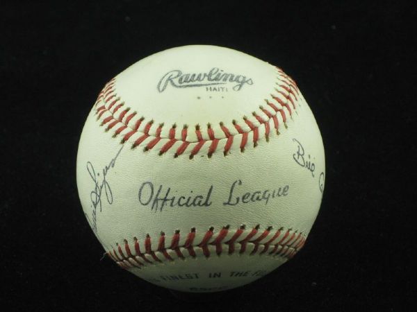 ROLLIE FINGERS / BILL SOUP CAMPBELL Facsimile Signed Souvenir Baseball