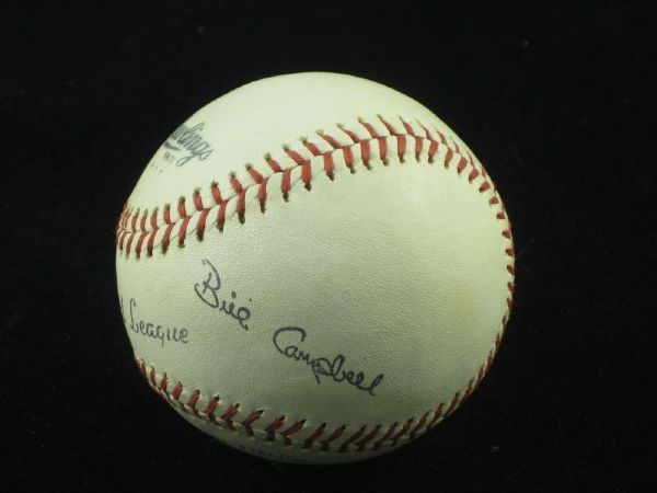 ROLLIE FINGERS / BILL SOUP CAMPBELL Facsimile Signed Souvenir Baseball