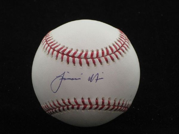 JIOVANNI MIER Single Signed OML Baseball Astros Minor League Tristar Authentic