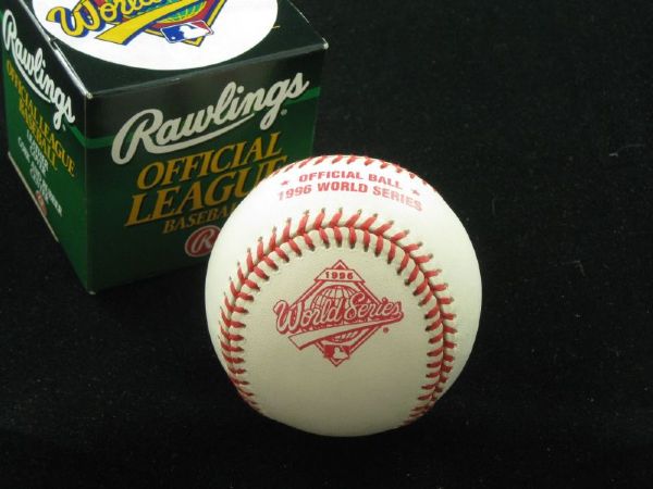 1996 Official World Series Baseball NEW UNUSED Yankees Braves