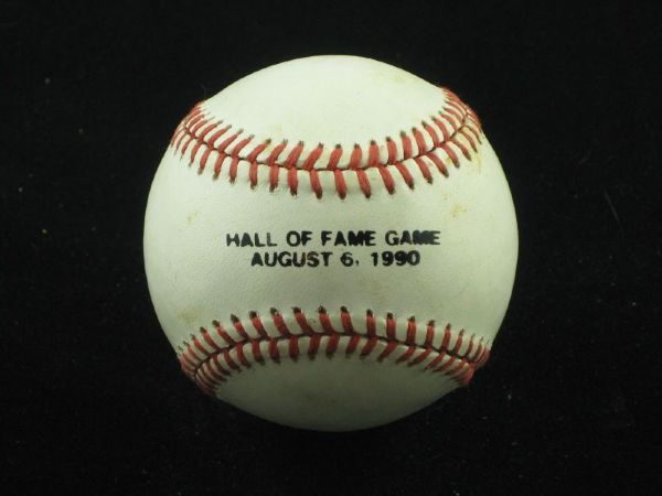 Hall of Fame Game August 6, 1990 Baseball Light Game Use ONL Bill White