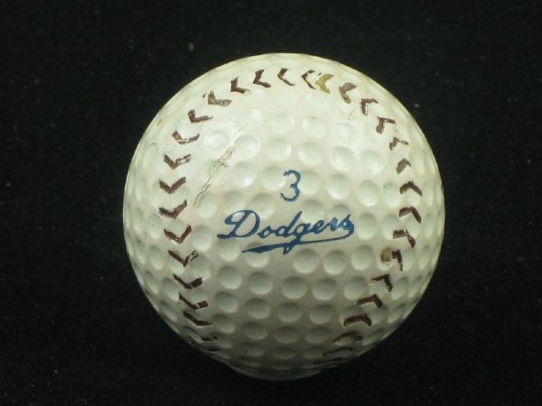1940's-1950's Brooklyn Dodgers Team Logo Baseball Golf Ball Baseball w/ #3