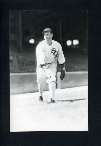 BUMP HADLEY Real Photo Postcard 1932 Chicago White Sox GEORGE BURKE