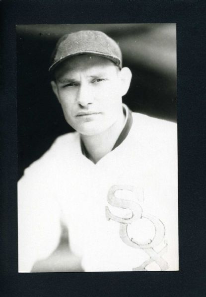 JOE HEVING Real Photo Postcard 1933-34 Chicago White Sox GEORGE BURKE