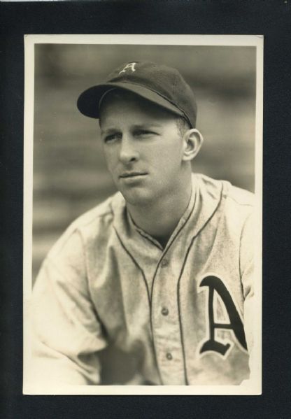 BUD THOMAS (LBT) 1937-39 Philadelphia Athletics GEORGE BURKE Original Photo
