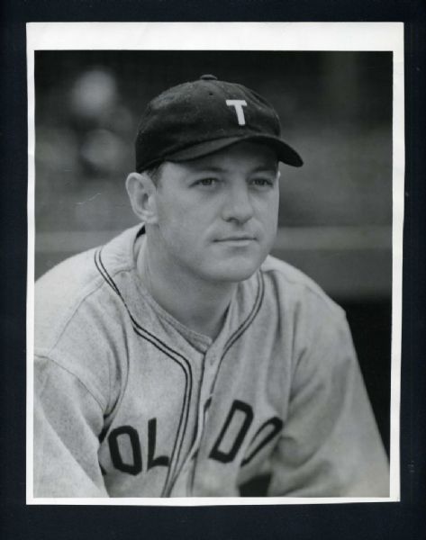 CARL BOONE 1935-37 Toledo Mud Hens Original 8x10 GEORGE BURKE/NORM PAULSON Photo