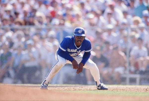 1991 Devon White TORONTO BLUE JAYS Original 35mm Slide Photo by Ronald C. Modra