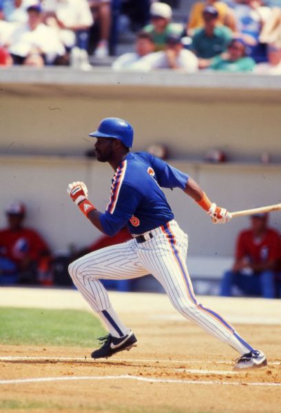 1991 Daryl Boston NEW YORK METS Original 35mm Slide Photo by Ronald C. Modra