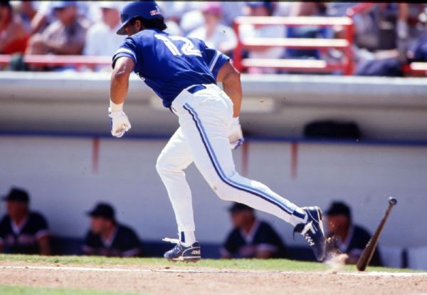 1991 Roberto Alomar BLUE JAYS Original 35mm Slide Photo by Ronald C. Modra