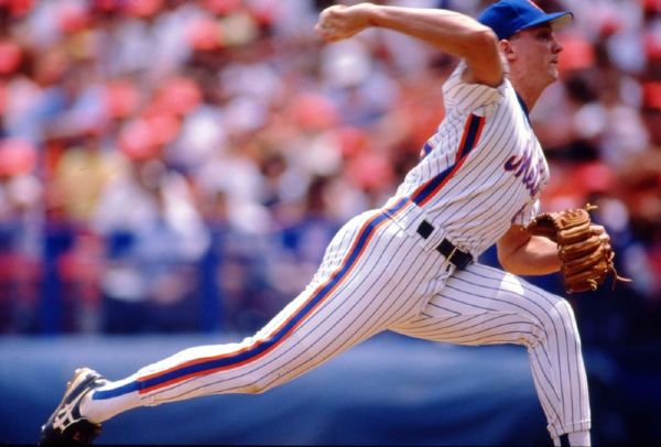 1990 David Cone NEW YORK METS Original 35mm Slide Photo by Ronald C. Modra