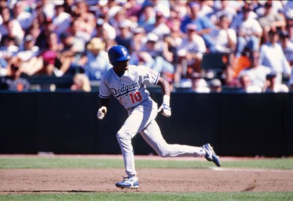 1997 Otis Nixon Baserunning LOS ANGELES DODGERS Original 35mm Photo Slide