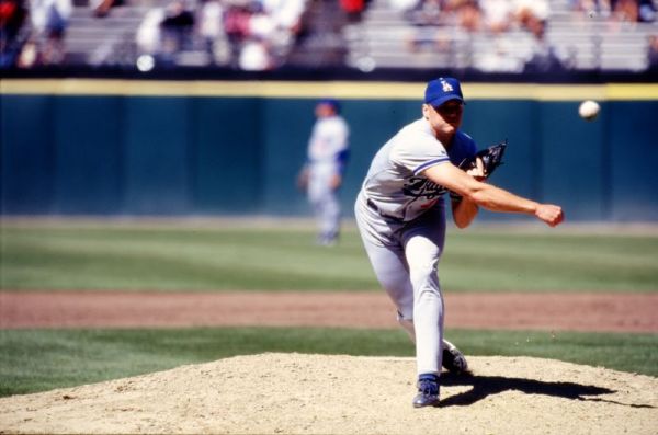 1997 Darren Dreifort Pitching LOS ANGELES DODGERS Original 35mm Photo Slide