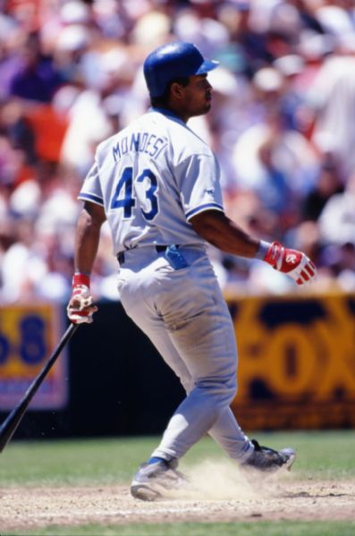 1997 Raul Mondesi Batting LOS ANGELES DODGERS Original 35mm Photo Slide