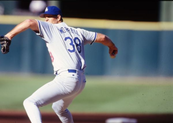 1997 Todd Worrell Pitching LOS ANGELES DODGERS Original 35mm Photo Slide