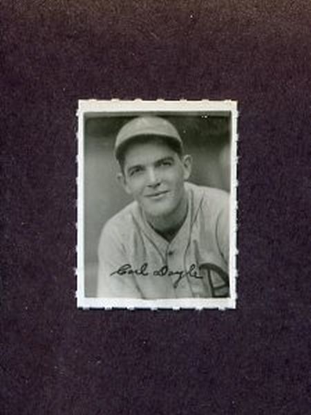 1935-1937 George Burke Photo Stamp CARL DOYLE Philadelphia Athletics