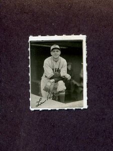 1935-1937 George Burke Photo Stamp LEW RIGGS Cincinnati Reds