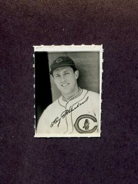 1935-1937 George Burke Photo Stamp ROY HENSHAW Cubs