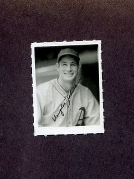 1935 George Burke Photo Stamp DOUGLAS JOHNSON Philadelphia Athletics
