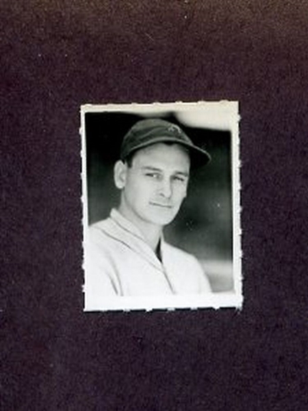 1935 George Burke Photo Stamp BOB JOHNSON Philadelphia Athletics