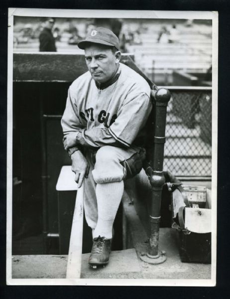 1937 JIMMIE DYKES Chicago White Sox Original News Photo