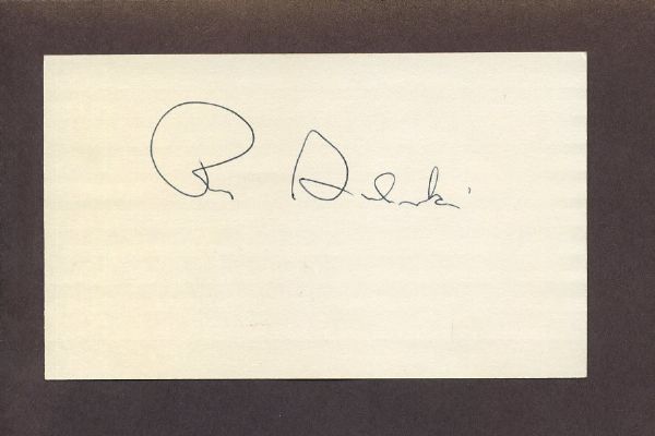 RAY SADECKI Signed 3x5 Index Card 1964 Cardinals Autograph