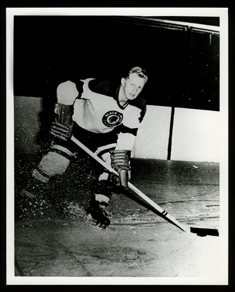 Ray Timgren 1954-55 CHICAGO BLACK HAWKS Vintage 8x10 Hockey Photo
