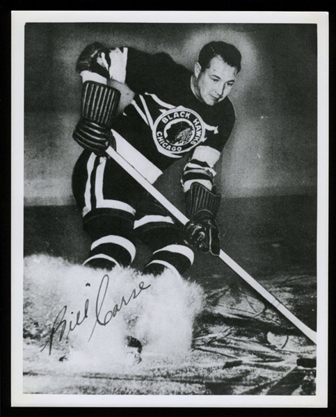 Bill Carse 1939-42 CHICAGO BLACK HAWKS Vintage 8x10 Hockey Photo
