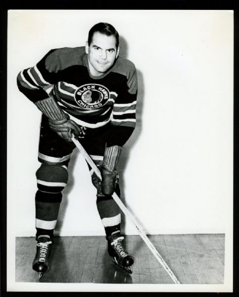 Reg Hamilton 1945-47 CHICAGO BLACK HAWKS Vintage 8x10 Hockey Photo