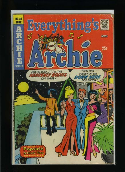 Everything's Archie #33 G 1974 Archie Comic Book