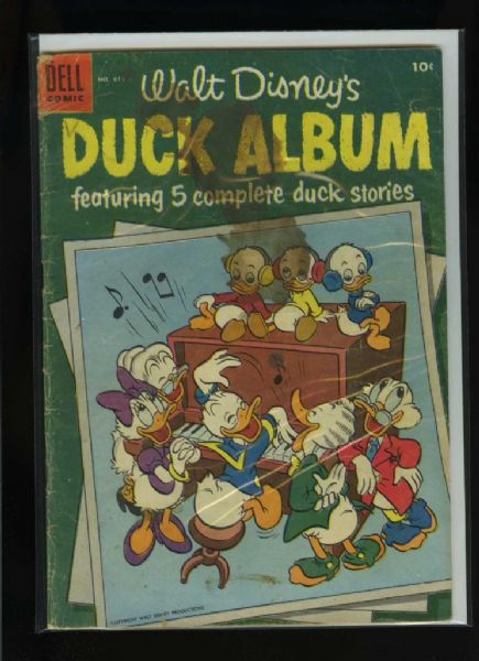 Four Color #611 G 1955 Dell Walt Disney's Duck Album Comic Book