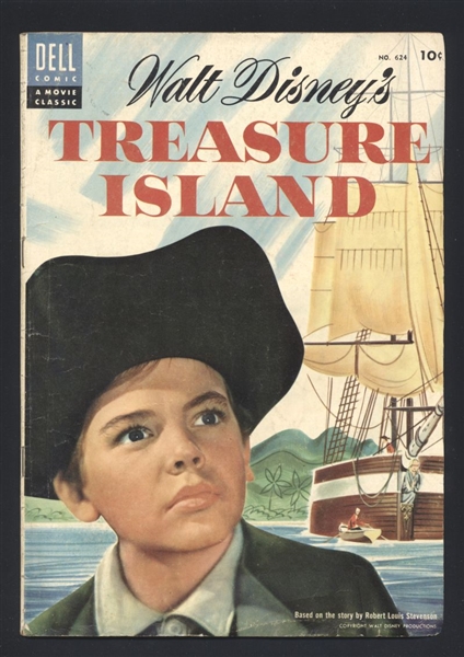 Four Color #624 VG 1955 Dell Walt Disney's Treasure Island Comic Book