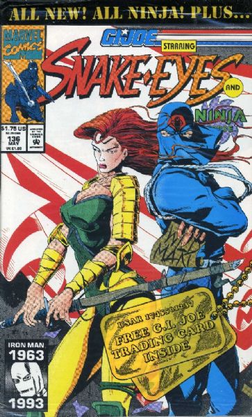 G.I. Joe Real American Hero #136 NM 1993 Marvel bagged w/ card Comic Book