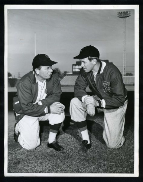 1949 JIMMY DYKES & JIMMY STEWART in THE STRATTON STORY Original Photo White Sox