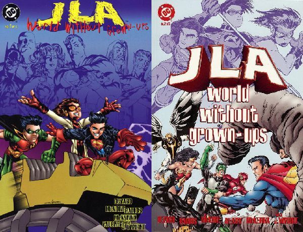 JLA: World without Grown-Ups GN 1-2 SET NM 1998 DC Comic Book