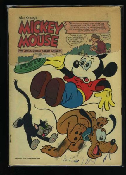Walt Disney's Mickey Mouse #50 P 1956 Dell Comic Book