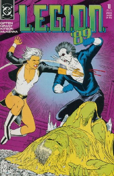 L.E.G.I.O.N. #10 VF 1989 DC LEGION Lobo cover Comic Book