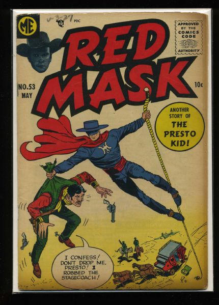 Red Mask #53 VG/F 1956 Magazine Enterprises Comic Book