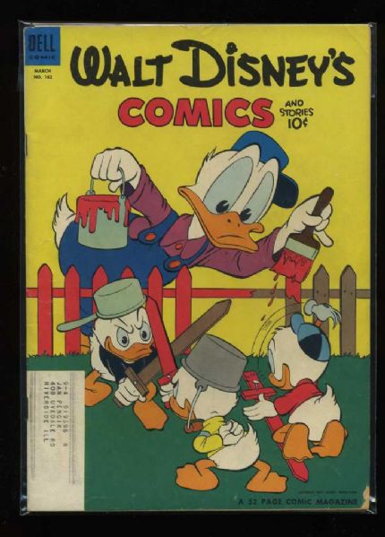 Walt Disney's Comics and Stories #162 VG 1954 Dell Carl Barks Comic Book
