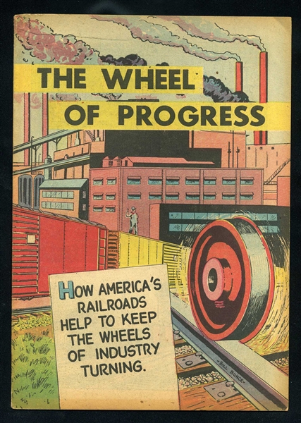 The Wheel of Progress 1959 Association Of American Railroads Promo Comic Book