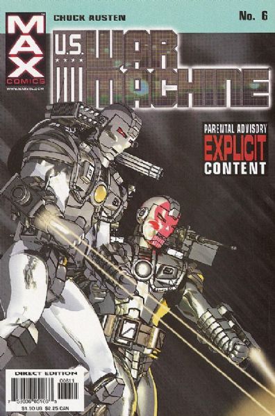 U.S. War Machine #6 VF/NM 2001 Marvel (MAX) Comic Book