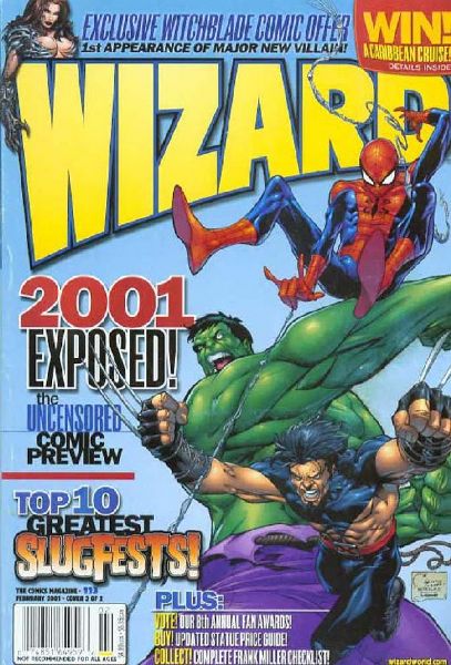 Wizard: The Comics Magazine #113/B NM 2001 Wizard Joe Quesada Avengers cover