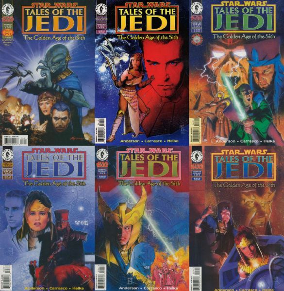 Star Wars: Tales of the Jedi - The Golden Age of the Sith SET #0-5 NM 1996