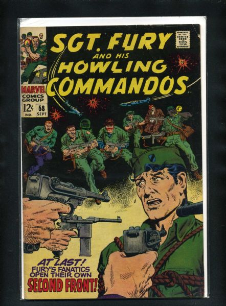 Sgt. Fury #58 FN 1968 Marvel Comic Book