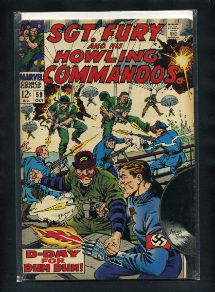 Sgt. Fury #59 FN 1968 Marvel Comic Book