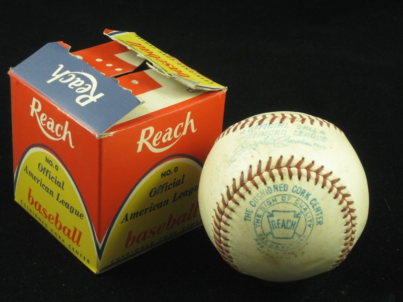 1960-69 Official American League Baseball (Joseph Cronin) Game Used