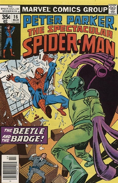 The Spectacular Spider-Man #16 F/VF 1978 Marvel vs Beetle Comic Book