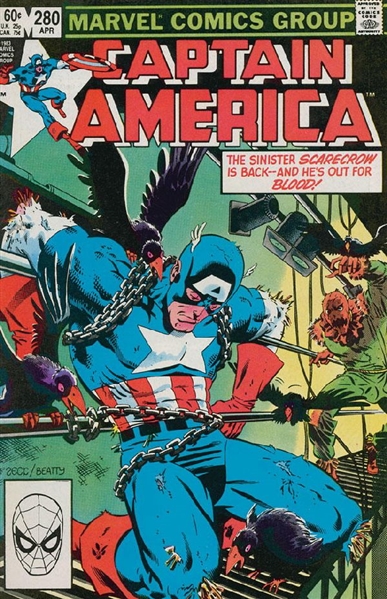 Captain America #280 FN 1983 Marvel vs Scarecrow Comic Book
