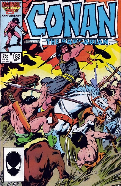 Conan the Barbarian #182 F/VF 1986 Marvel Testament Comic Book