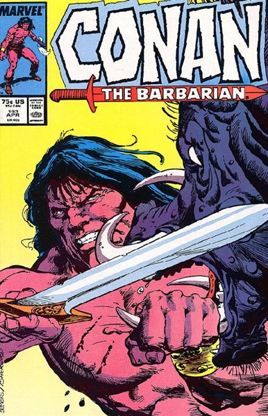 Conan the Barbarian #193 VF 1987 Marvel Shedu Comic Book